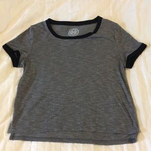 Gray Crop Top